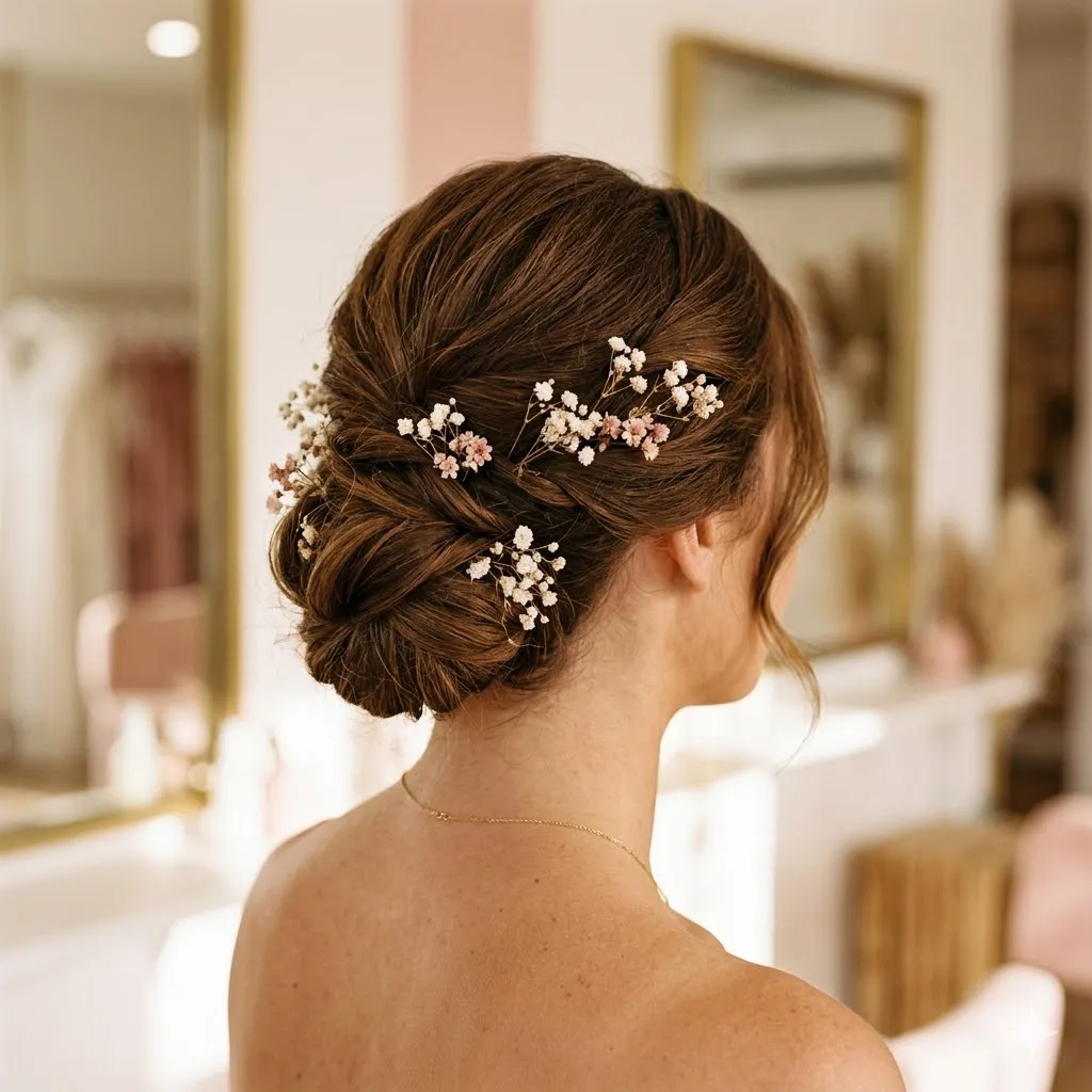 Romantic bridal updo