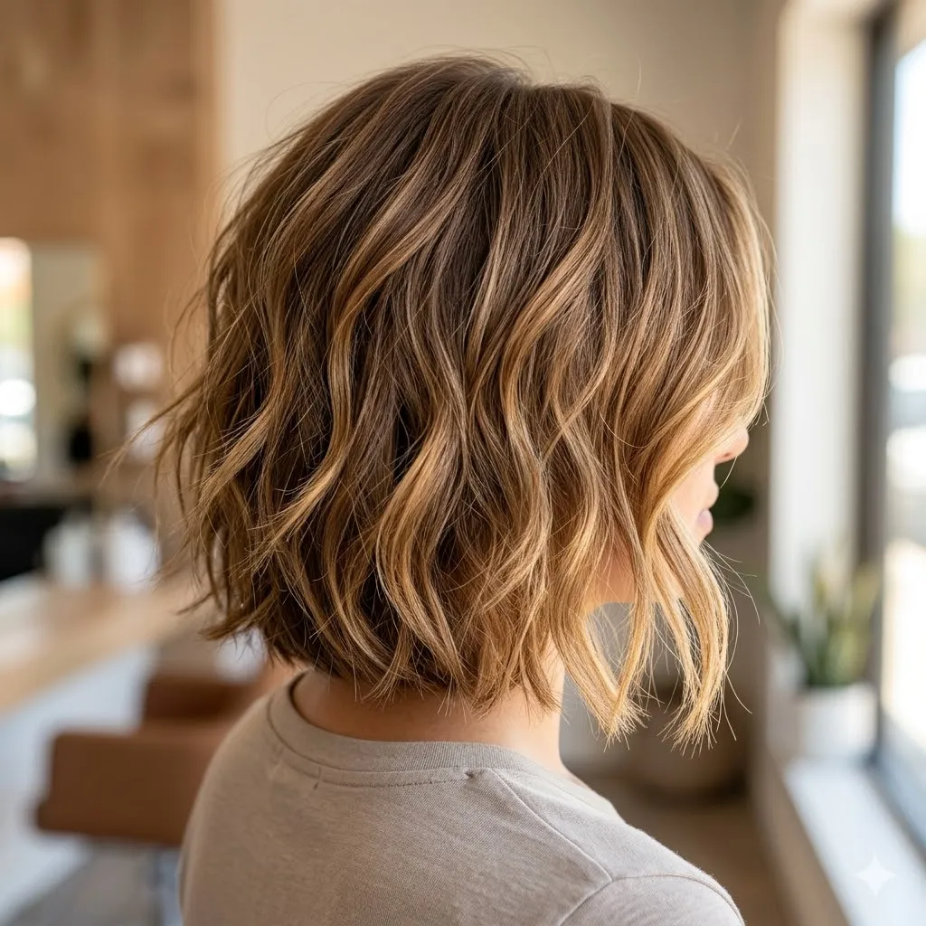 Modern textured bob