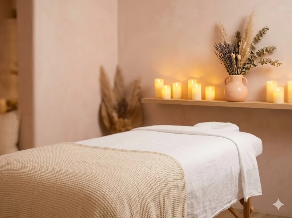 Atmospheric luxury treatment room